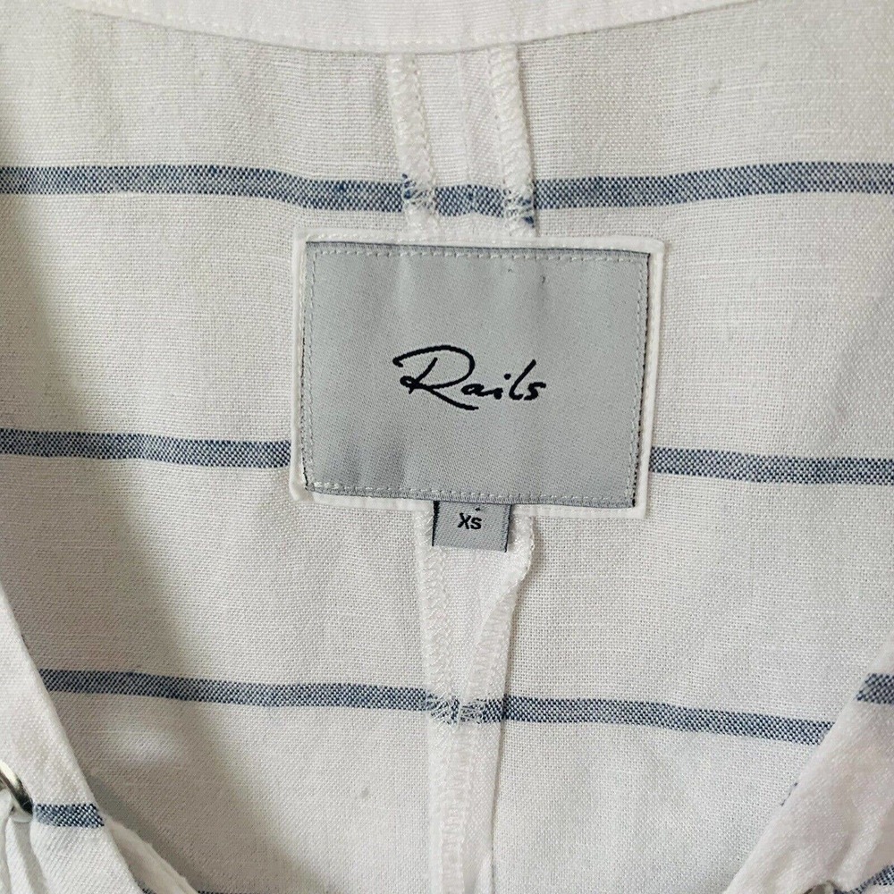 Rails Lily Positano Stripe Linen Blend Top - image 3